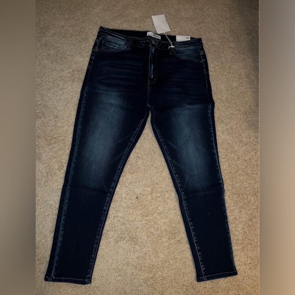 Kancan Dark Wash Skinny Jeans 2X